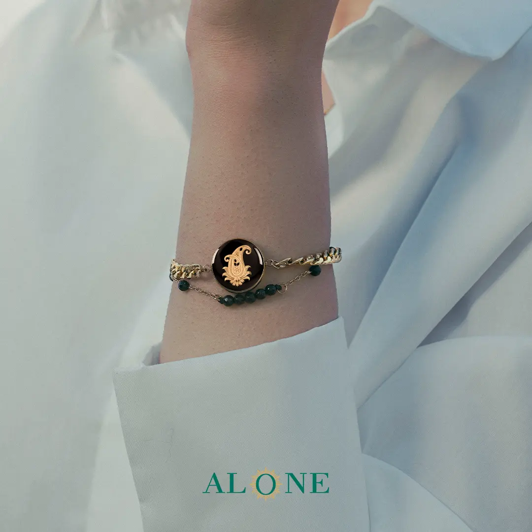 دستبند ترمه انیکس بته جقه - Image 2