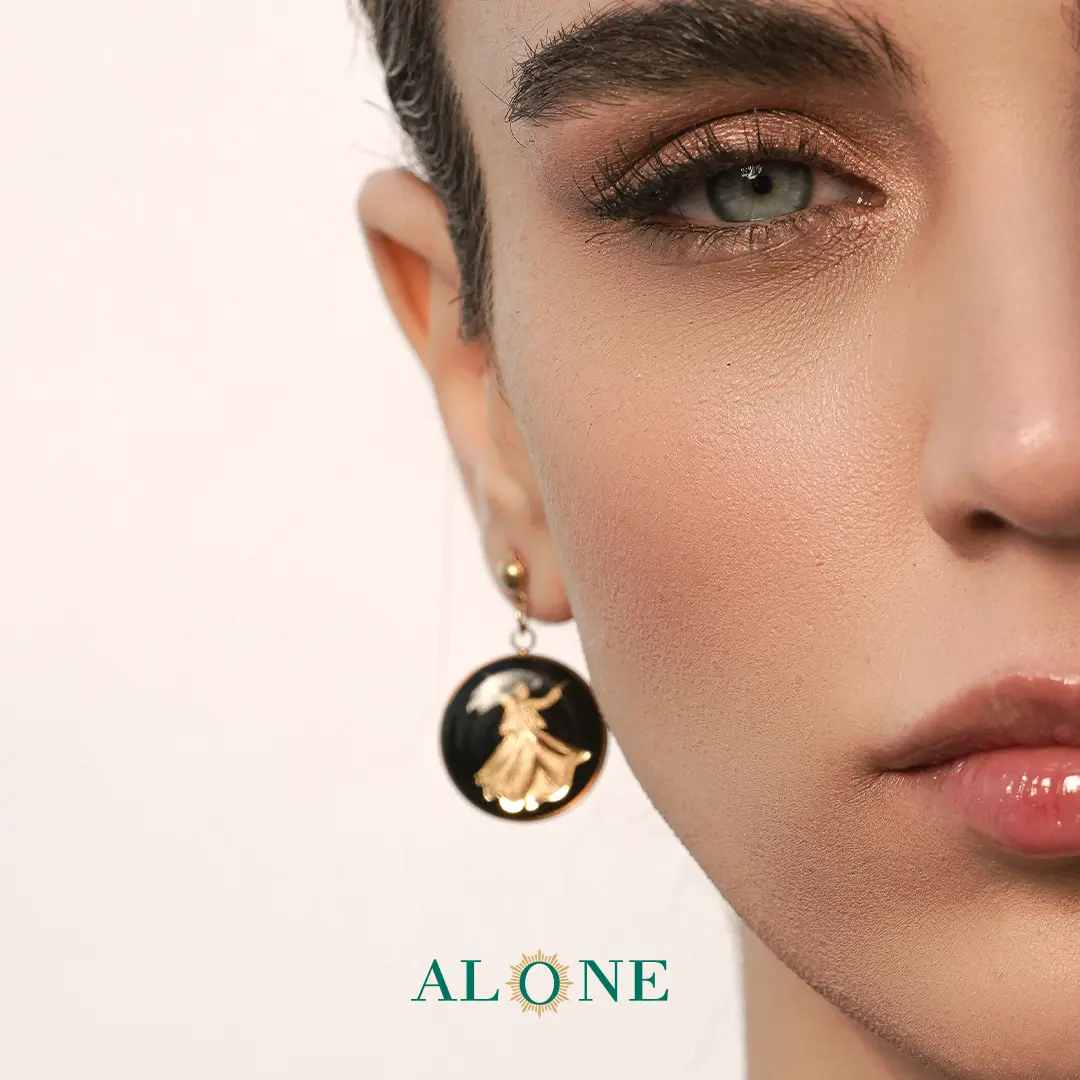 گوشواره گرد انیکس رقص سماع (جدید) - Image 2