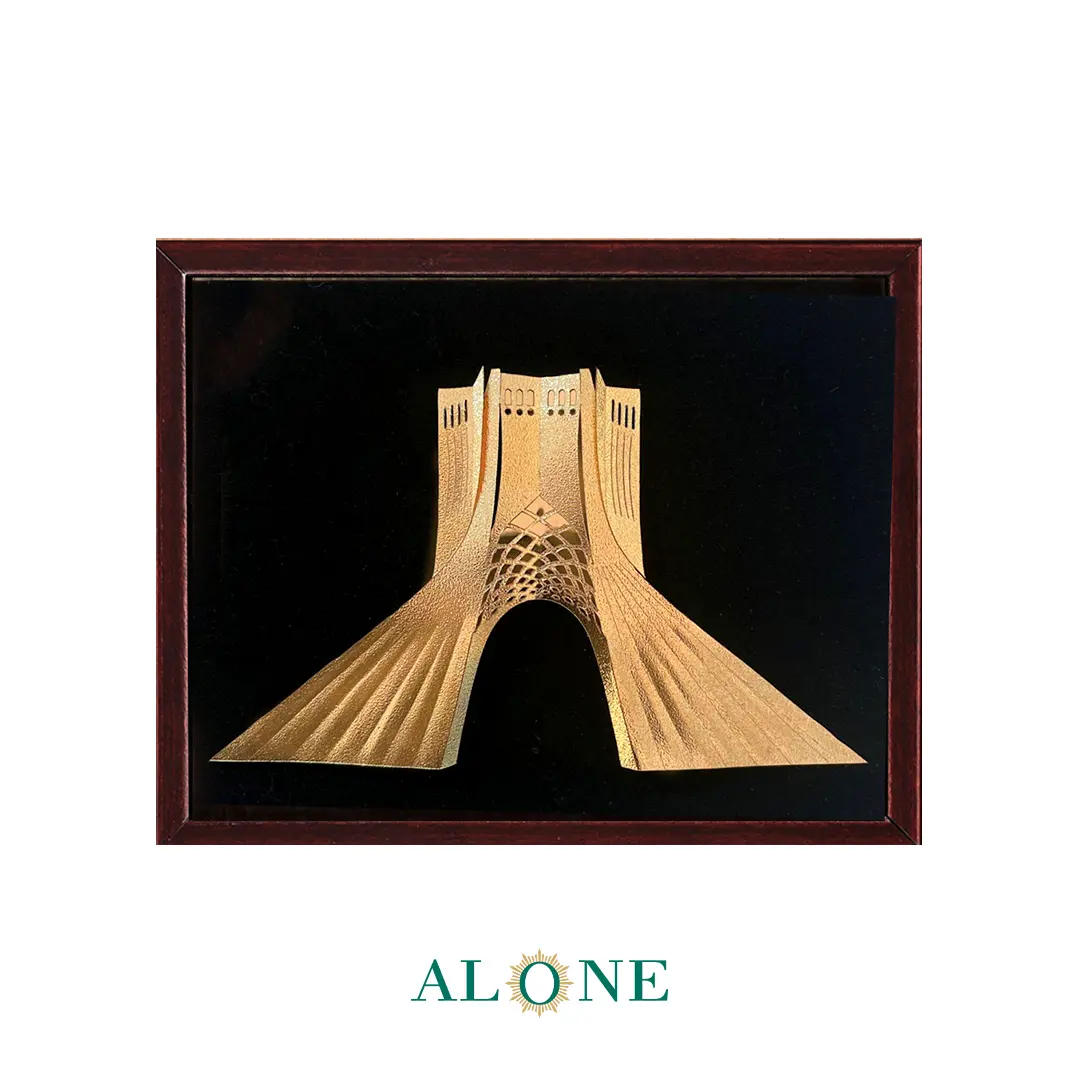 تابلو برج آزادی قهوه ای 19*21 - Image 2