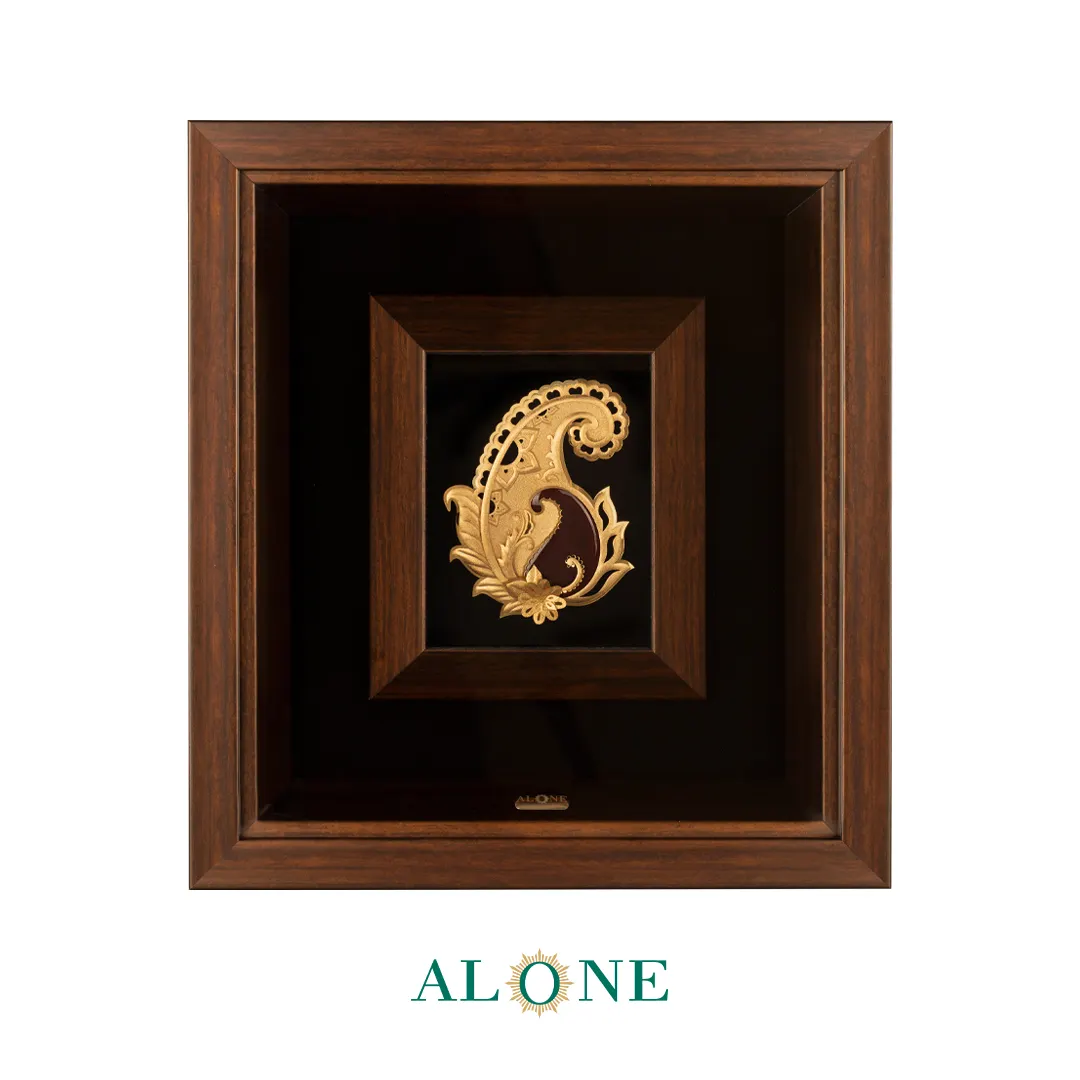 تابلو ترمه قهوه ای