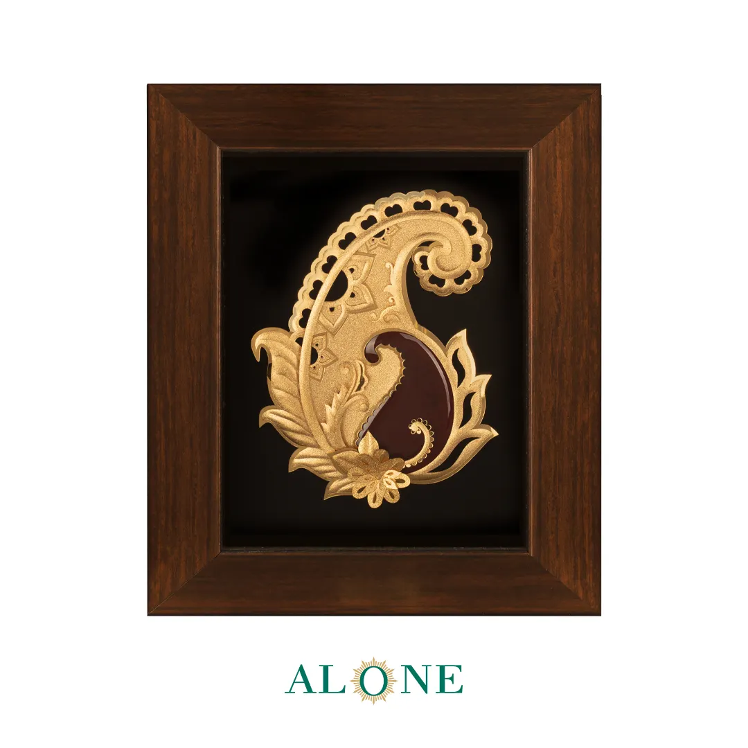 تابلو ترمه قهوه ای - Image 2