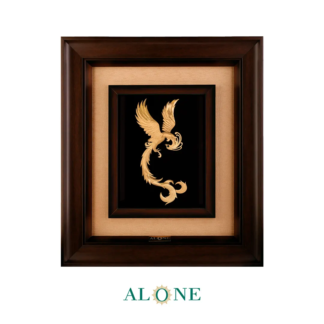 تابلو سیمرغ قهوه ای 46*41