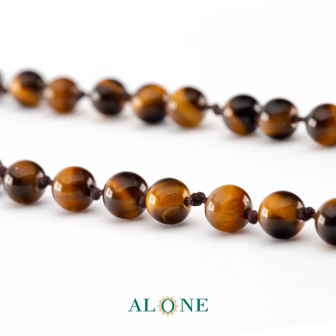 گردنبند چشم ببر قهوه ای خرداد (جدید) - Image 3