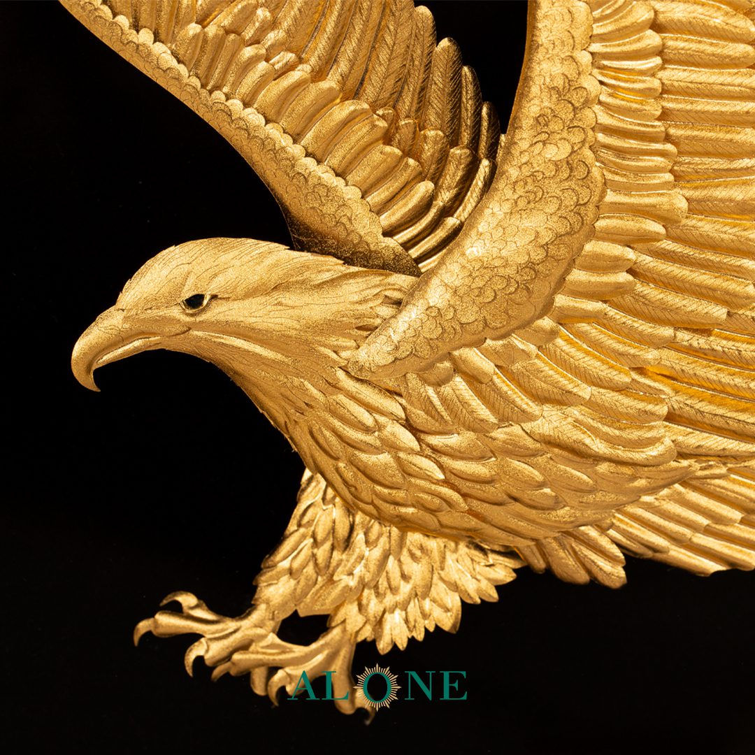 تابلو عقاب قهوه ای 53*53 - Image 3