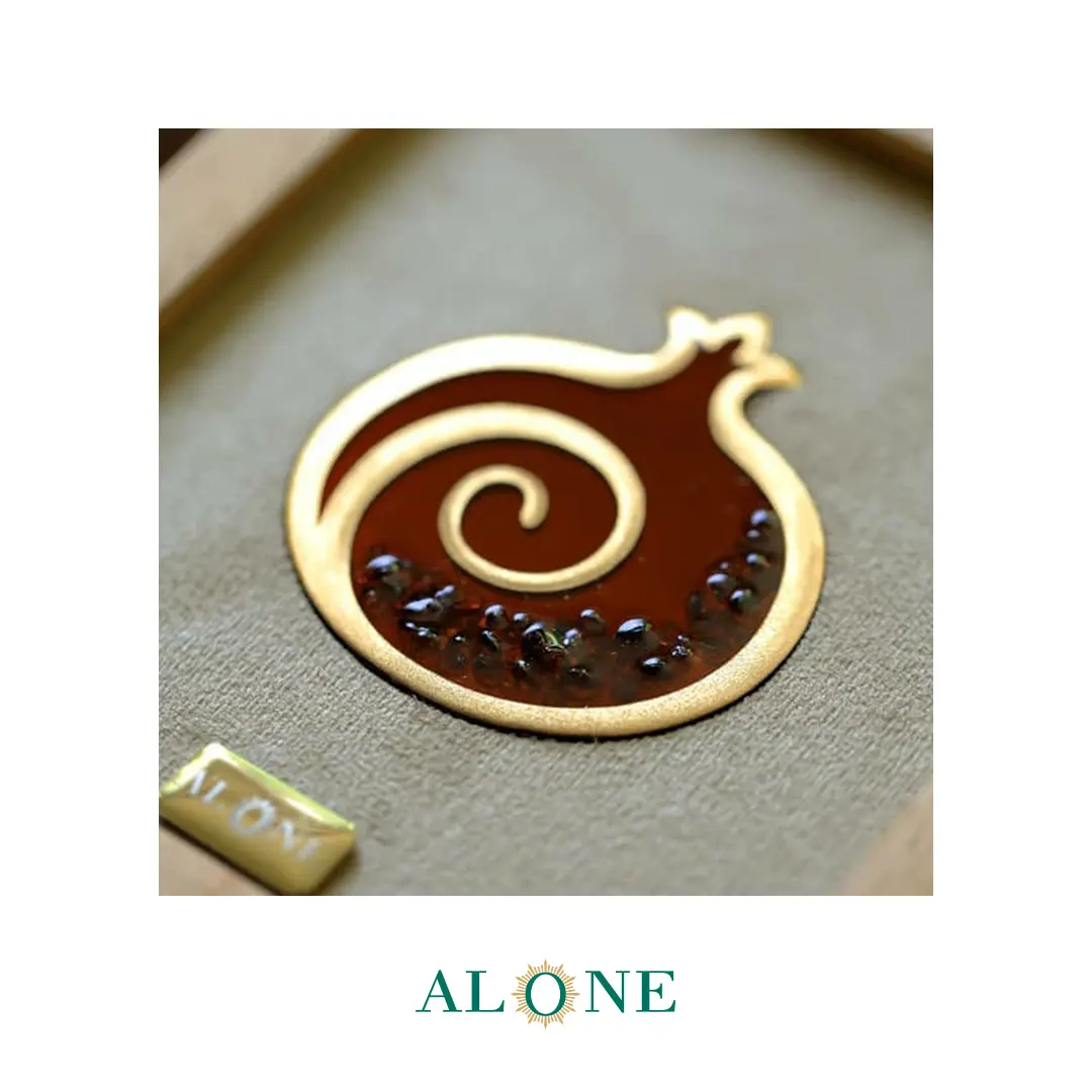 تابلو انار پیچ کِرِم 16*14 - Image 2