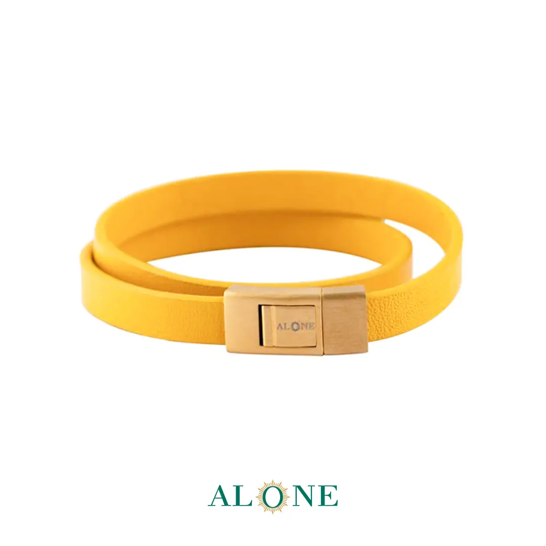 دستبند چرم دو دور ه نیمانی - Image 2