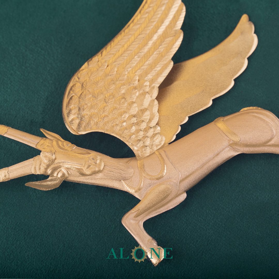 تابلو بز بالدار قهوه ای 60*70 - Image 3