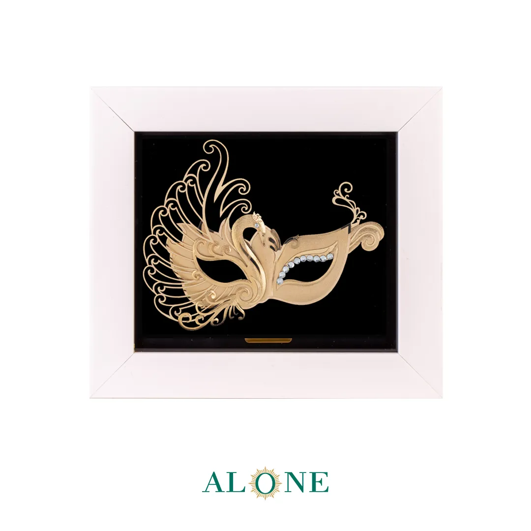 تابلو بالماسکه سفید 14*16