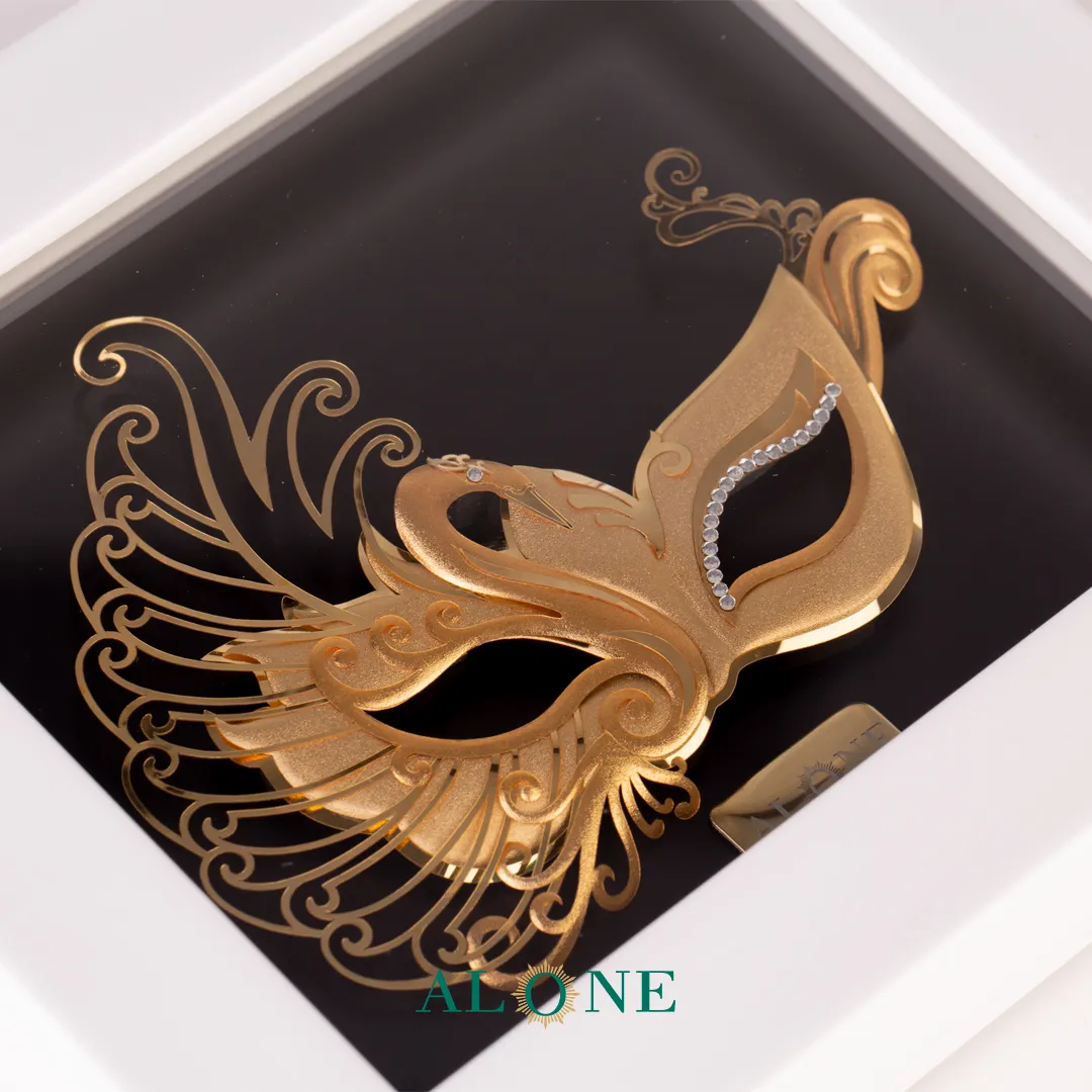 تابلو بالماسکه سفید 14*16 - Image 3