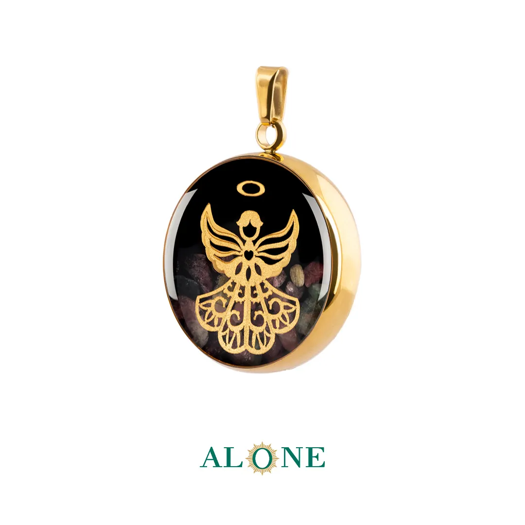 آویز بزرگ گرد تورمالین آنیل - Image 3