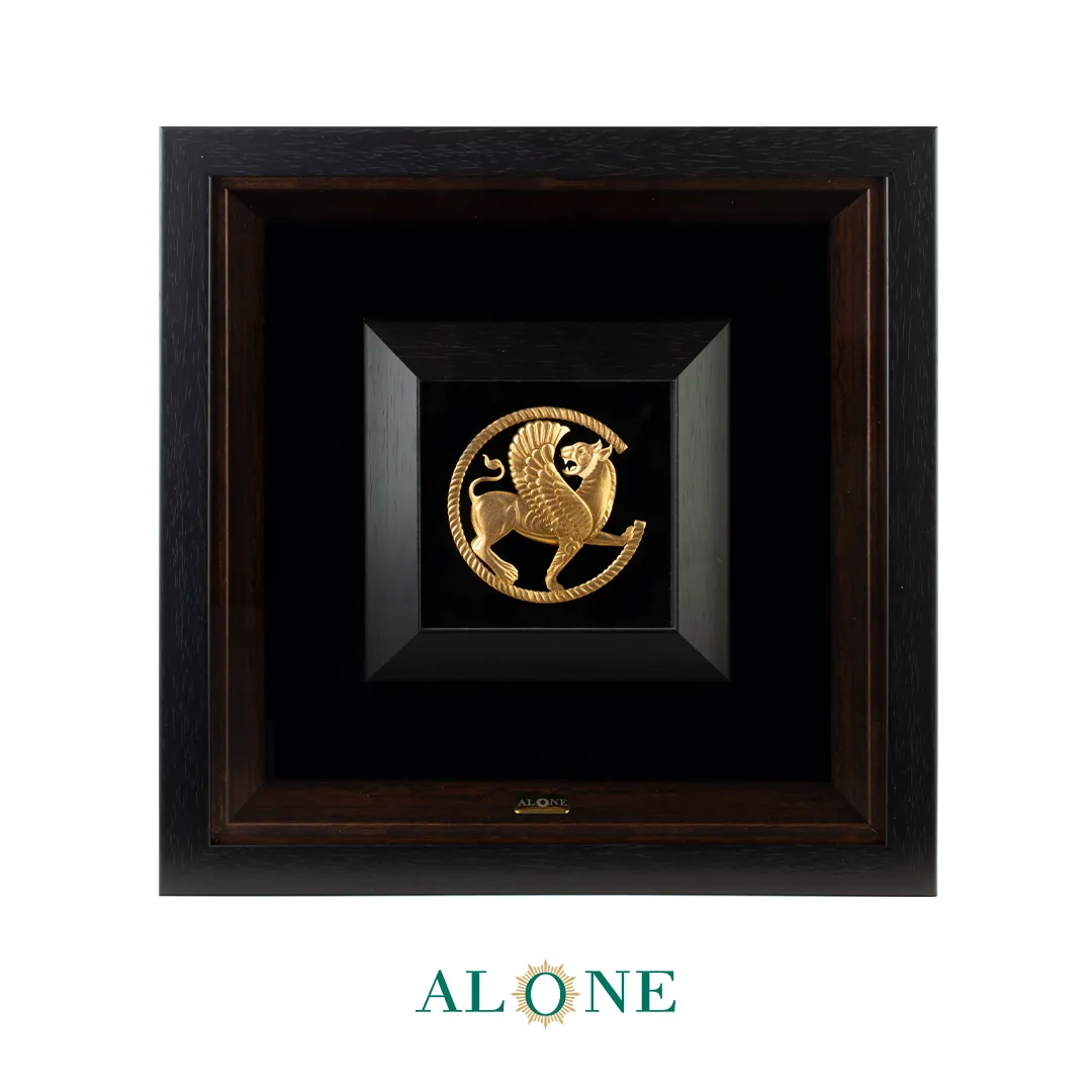 تابلو شیر بالدار (جدید) مشکی 31*31