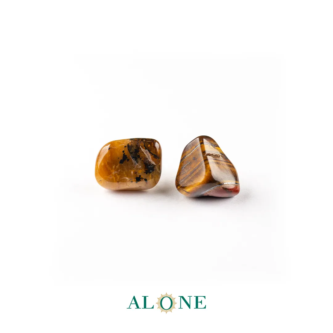 گوشواره میخی تایگر قهوه ای - Image 3