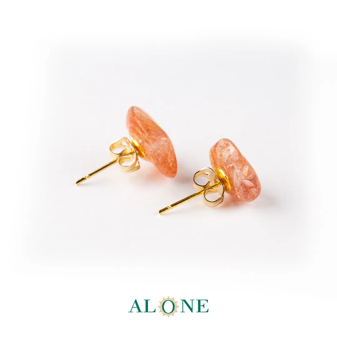 گوشواره میخی دلربا آجری - Image 3