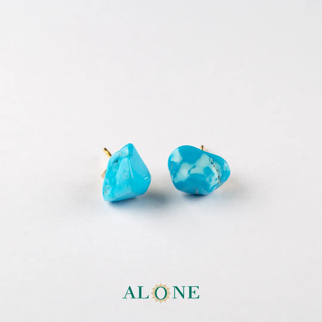 گوشواره میخی فیروزه - Image 3