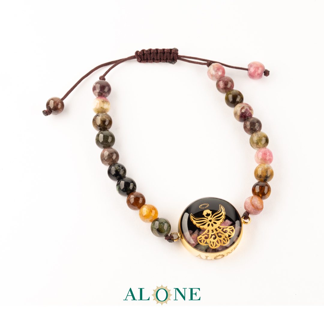 دستبند کوچک بافت تورمالین آنیل