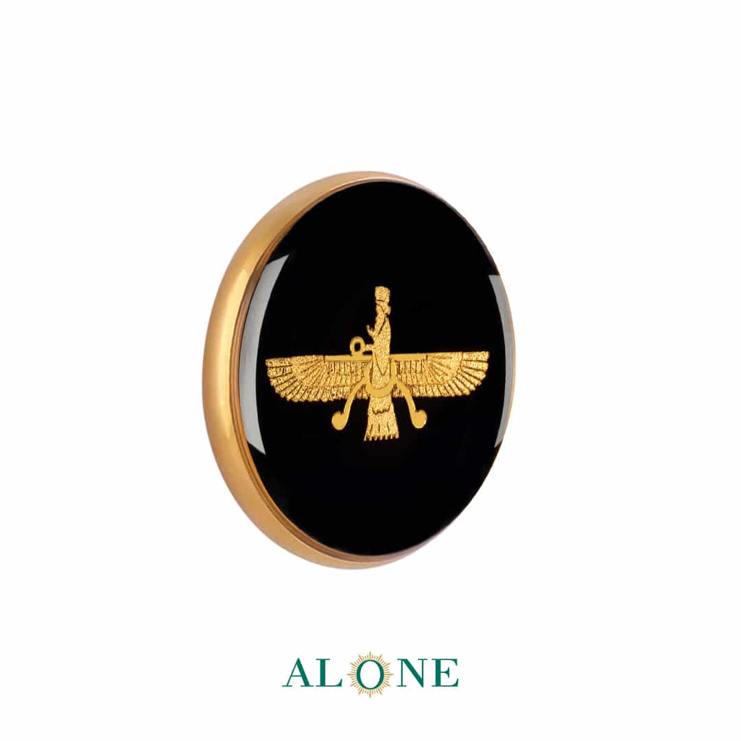 پلاک دستبند چرم زنانه گرد سایز 20 انیکس فروهر - Image 2