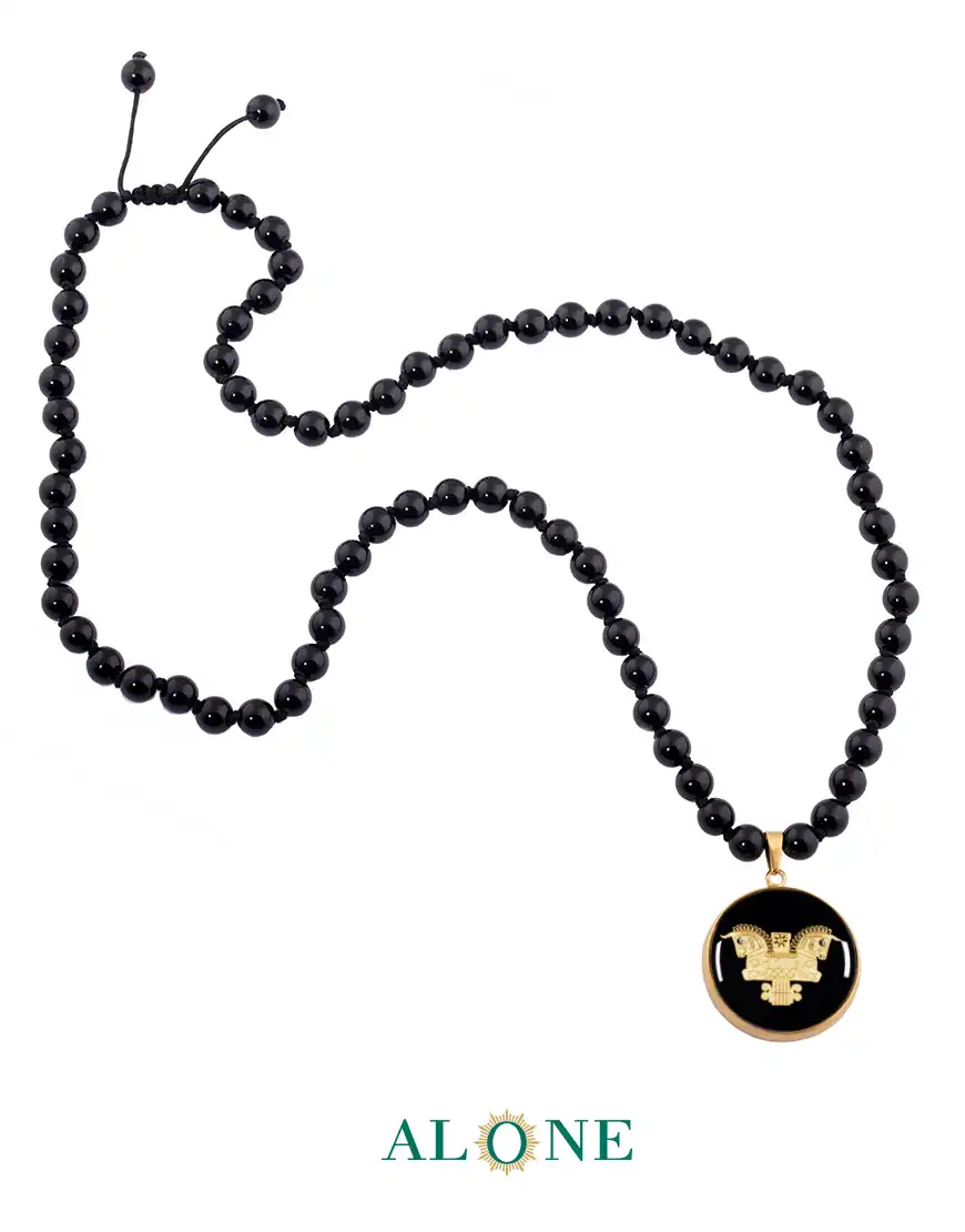 گردنبند گرد انیکس سر ستون هخامنشی - Image 2