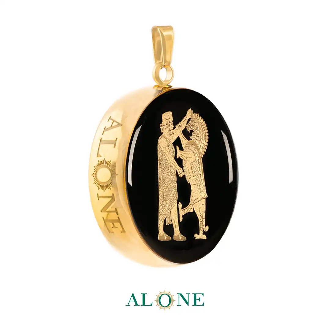 آویز بزرگ گرد انیکس رزم شیر و شهریار - Image 2