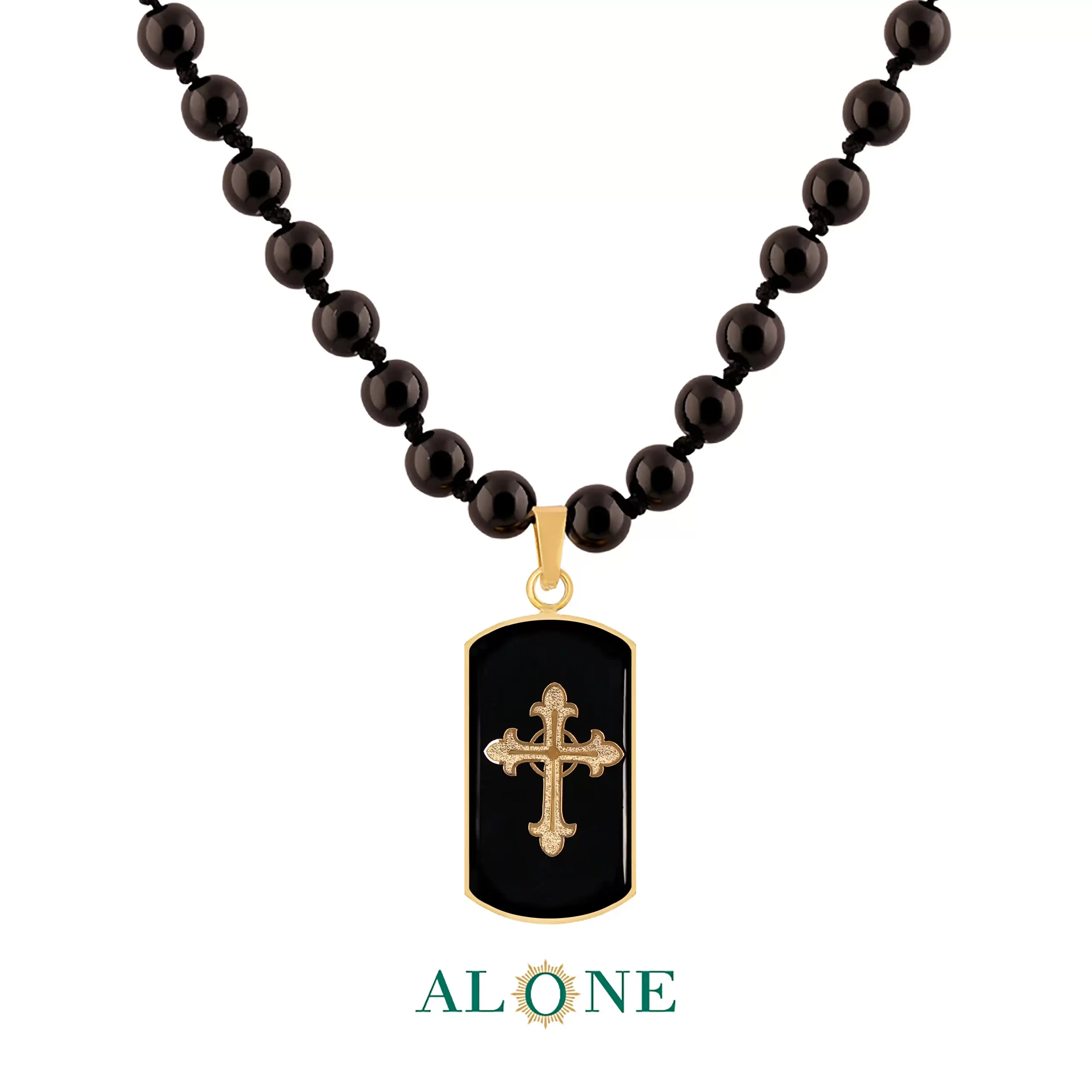 گردنبند مستطیل انیکس صلیب