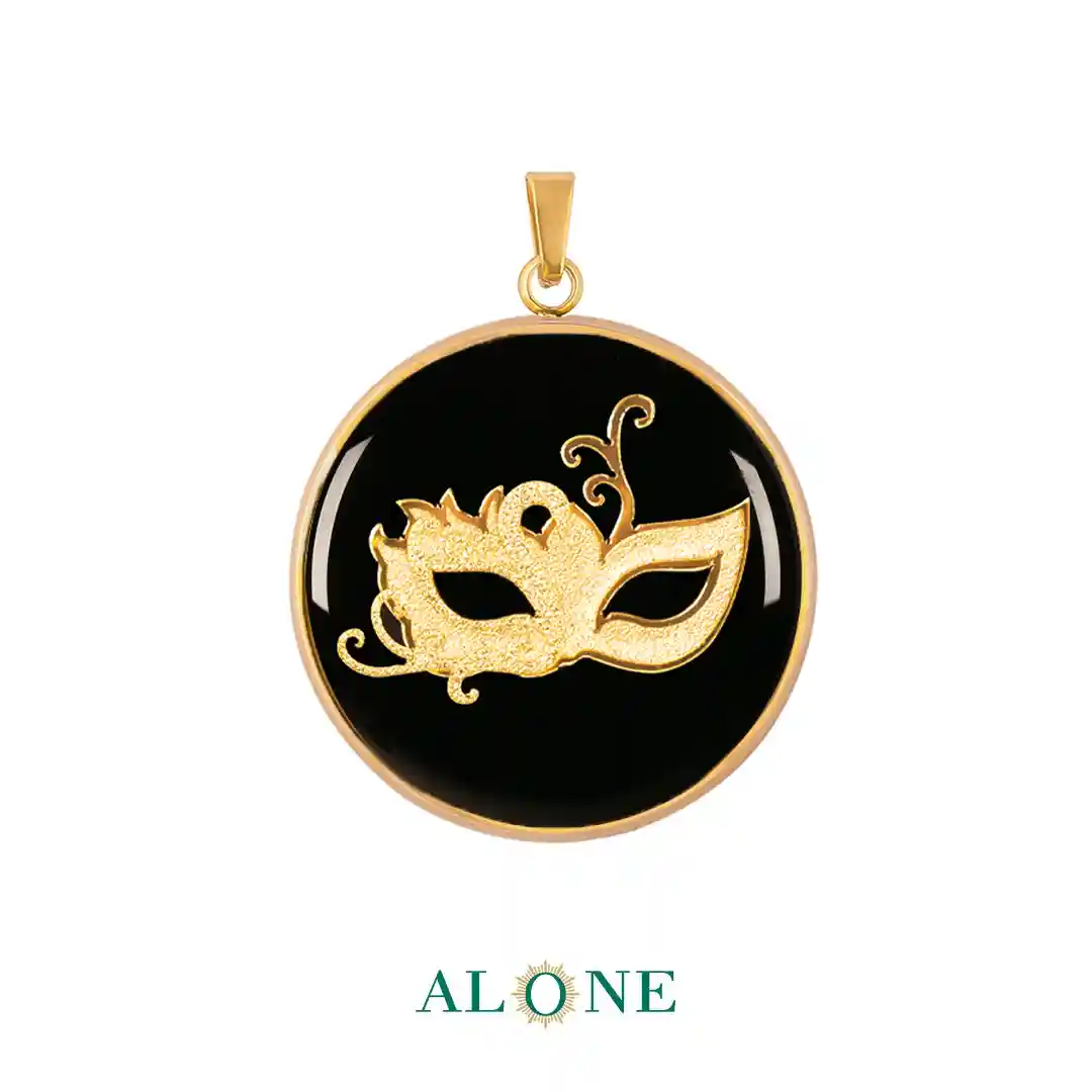 آویز کوچک گرد انیکس بالماسکه (طرح2)