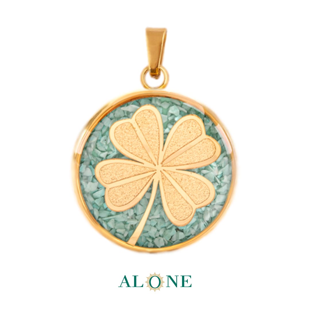 آویز ساعت فیروزه شبدر - Image 2