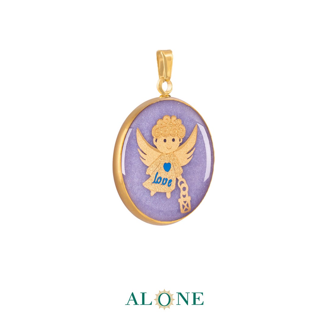 آویز بنفش صدفی راحیل (قالب کوچک) - Image 2