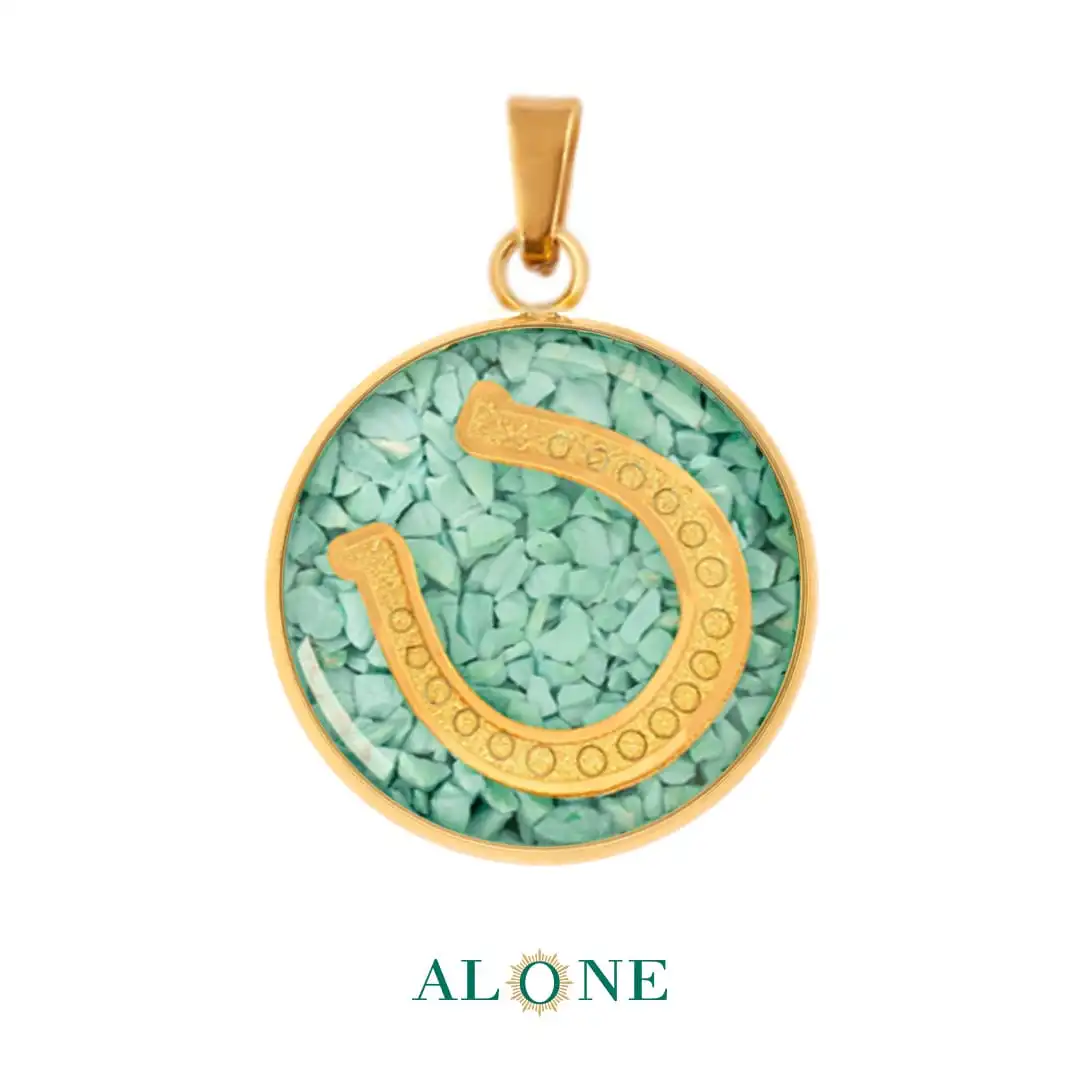 آویز ساعت فیروزه نعل - Image 2