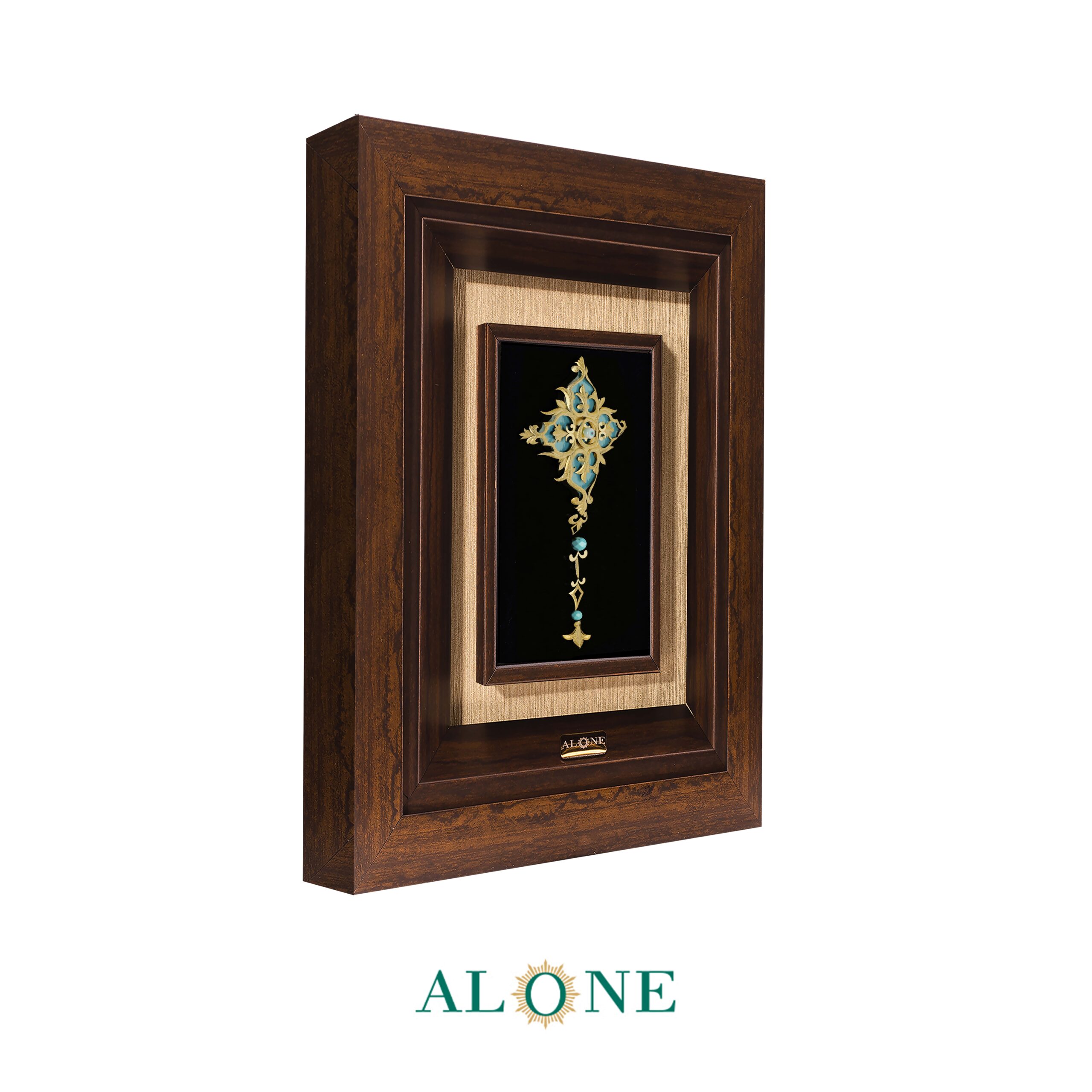 تابلو دالیا قهوه ای 24*30 - Image 2