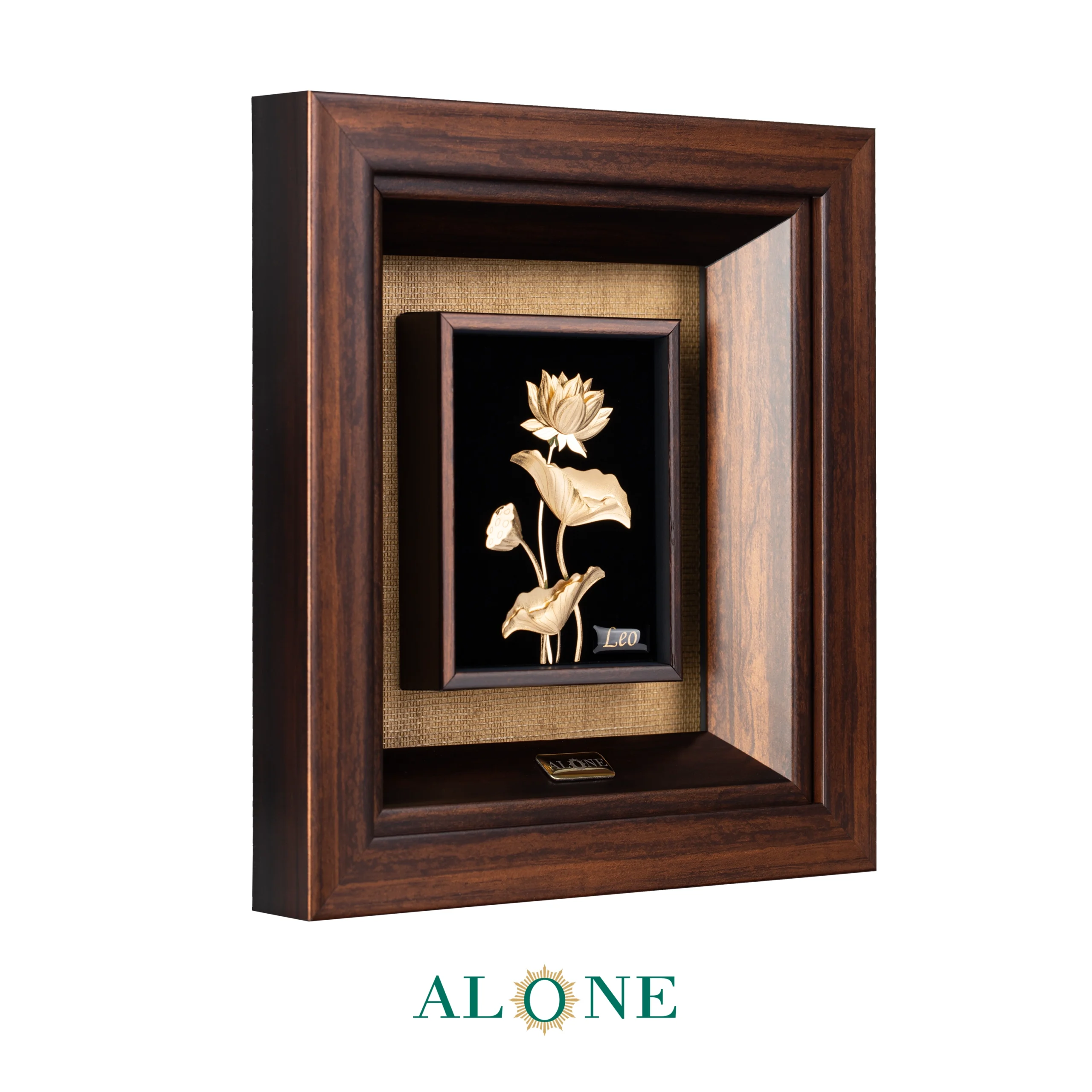 تابلو گل نیلوفر آبی 19*21 - Image 3