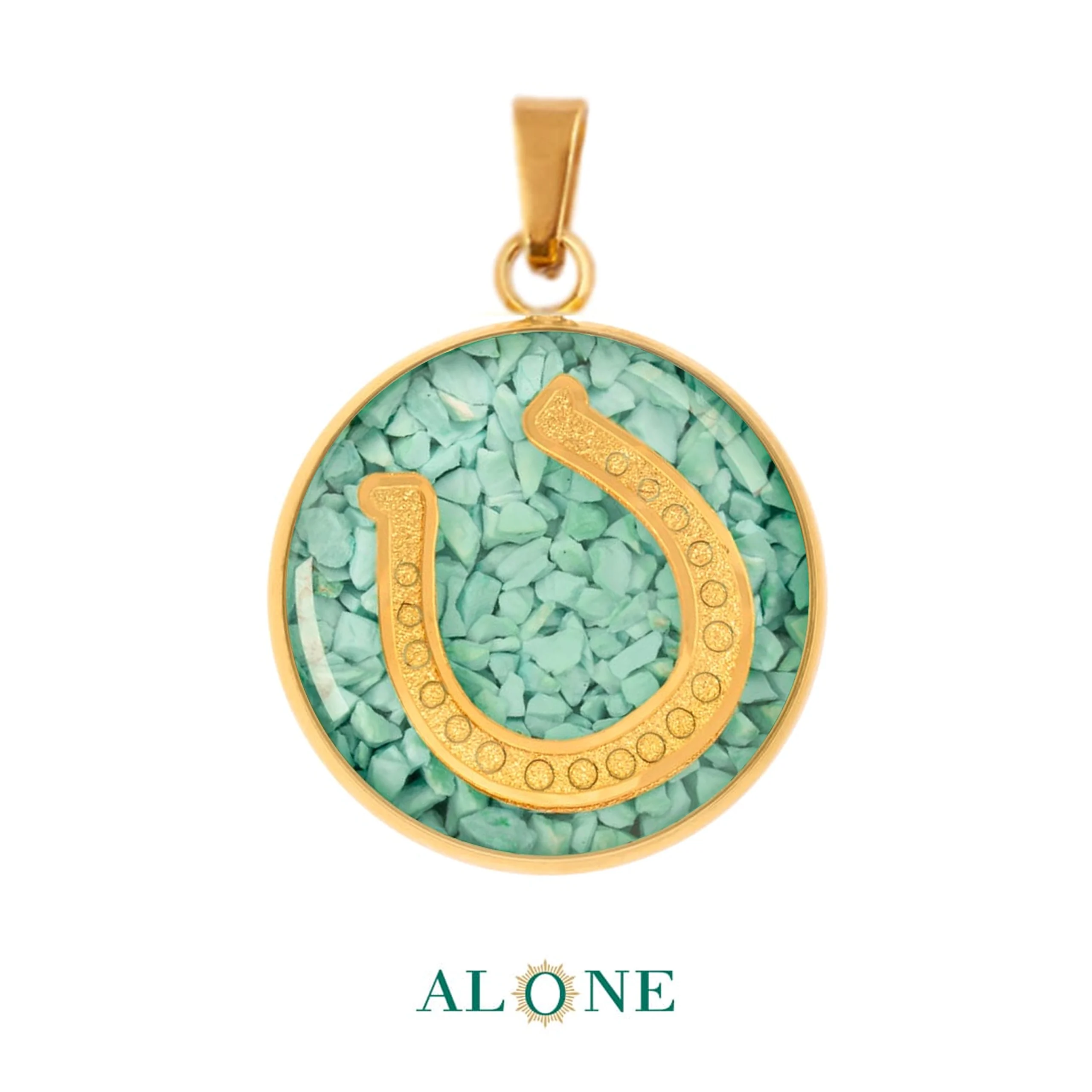 آویز فیروزه نعل (قالب کوچک)