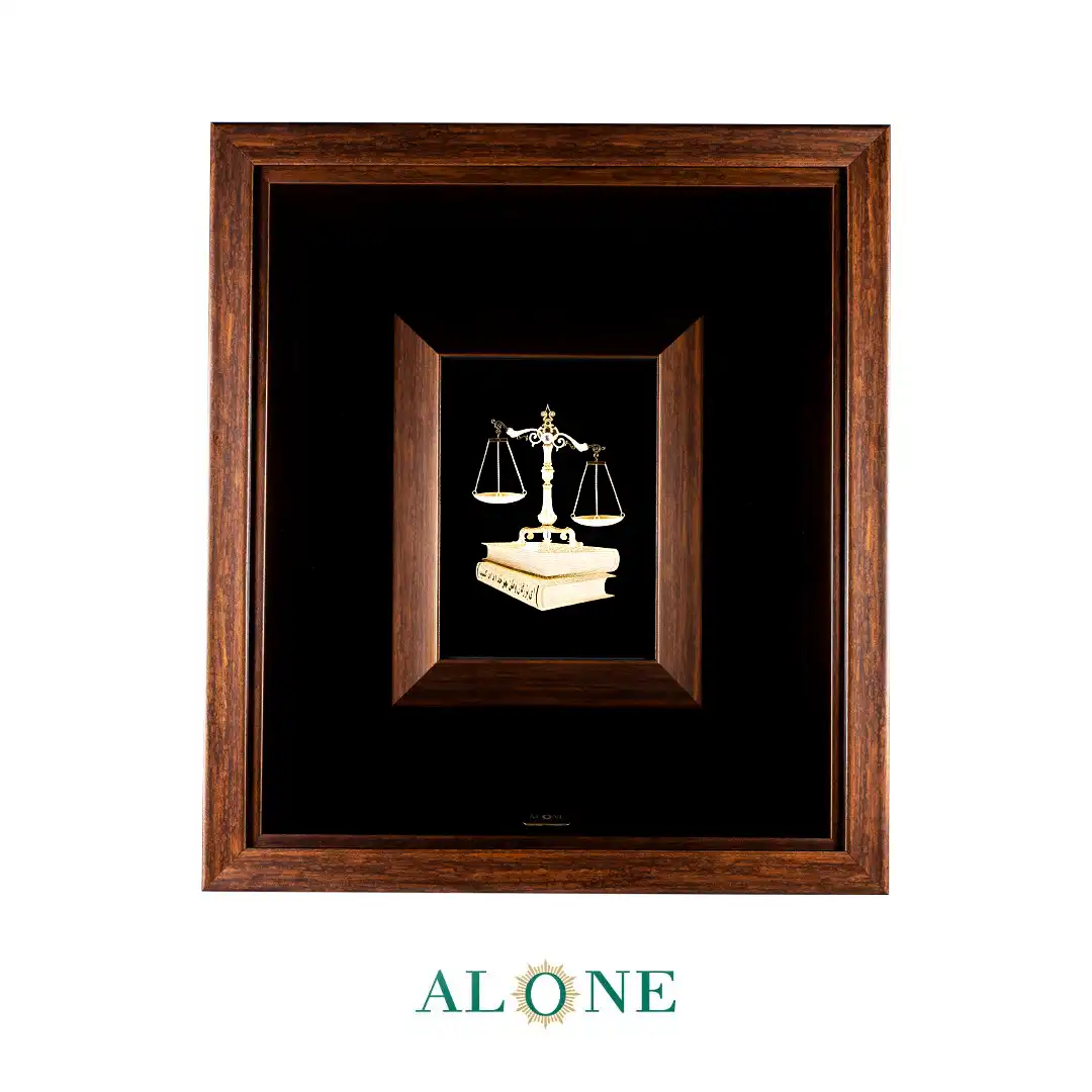 تابلو وکالت قهوه ای 32*36