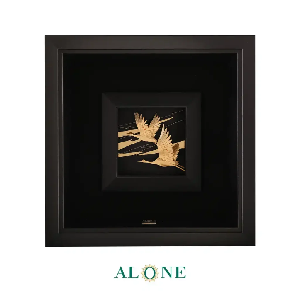 تابلو دو مرغ دریایی مشکی