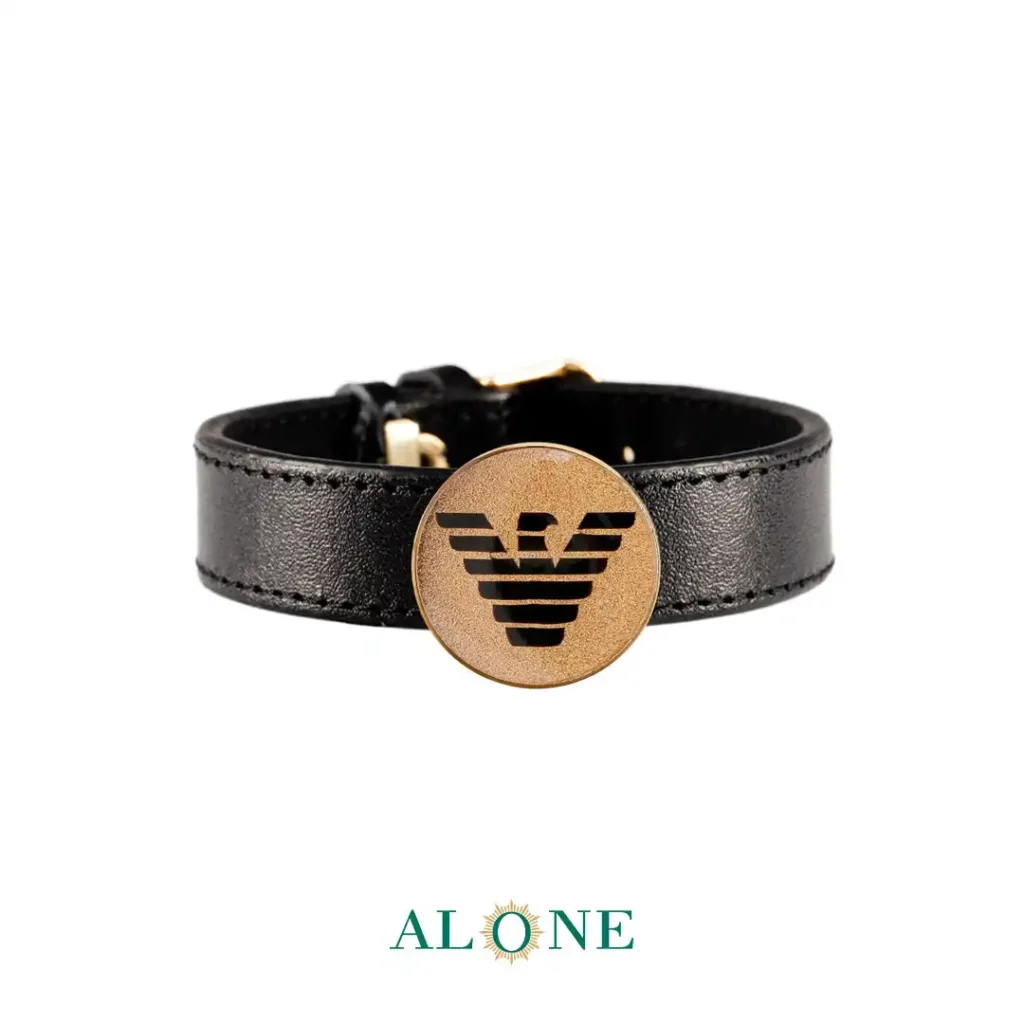 دستبند چرم گرد انیکس آرمانی