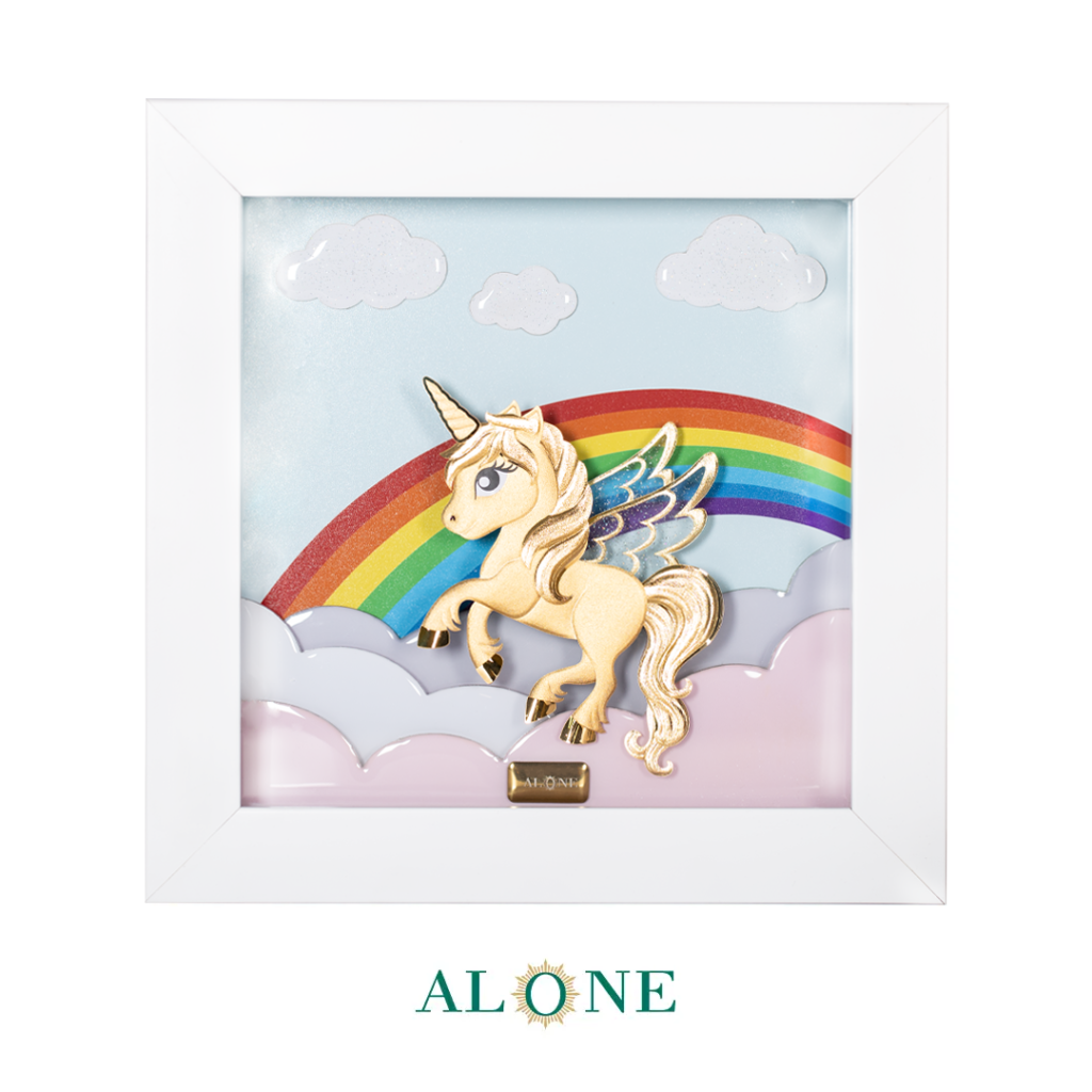 تابلو يوني كورن سفيد