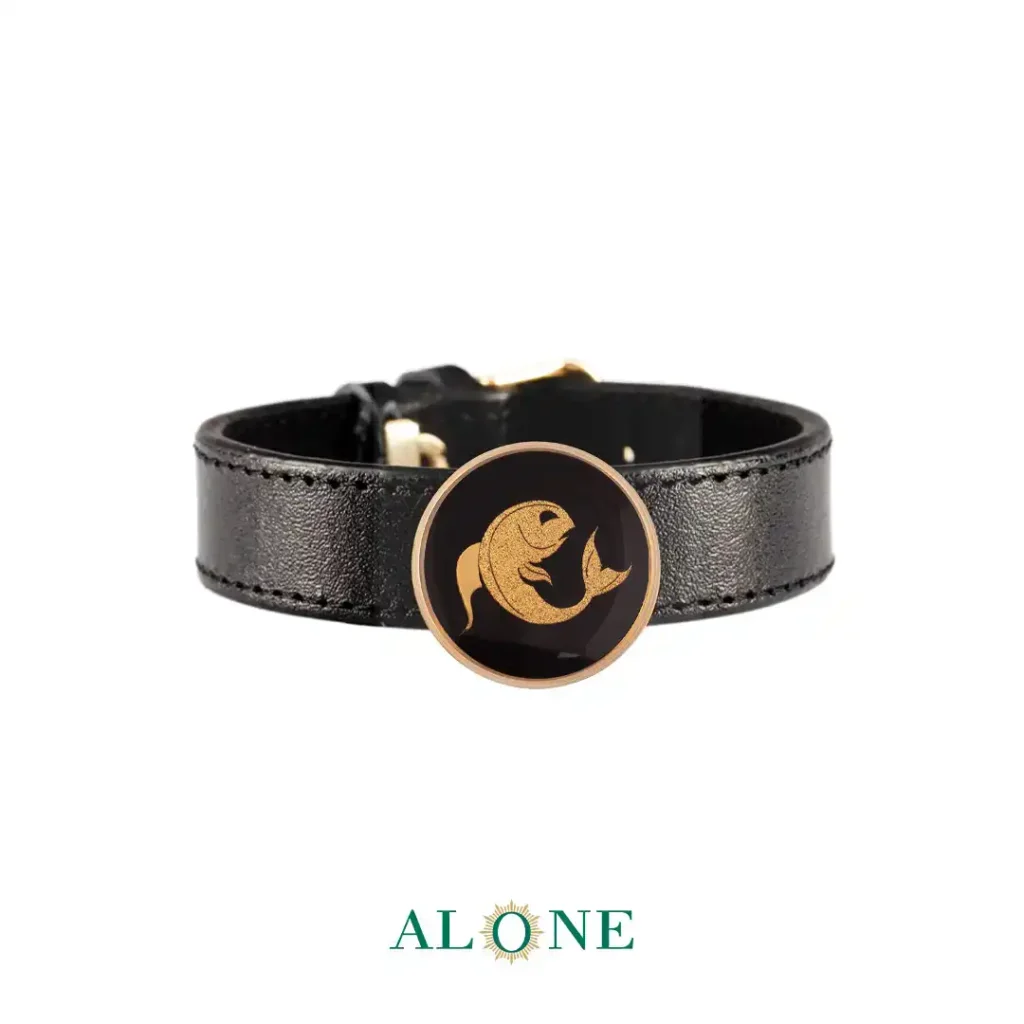 دستبند چرم گرد انیکس اسفند