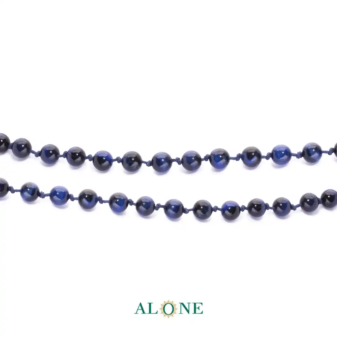 سنگ گره ای کوتاه 45 تایگر سرمه ای ساده قطر 6