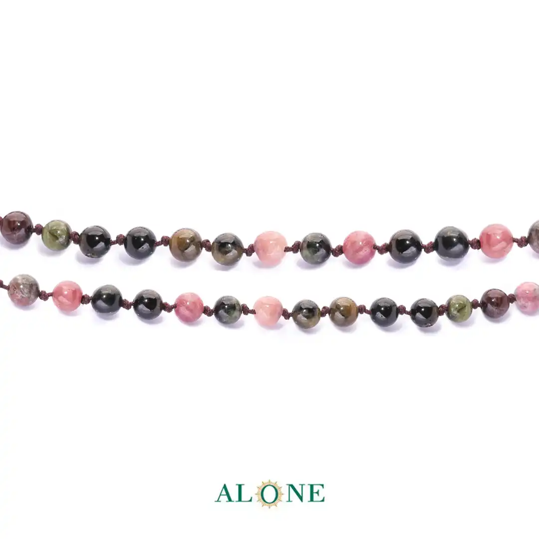 سنگ گره ای کوتاه 45 تورمالین ساده قطر 6