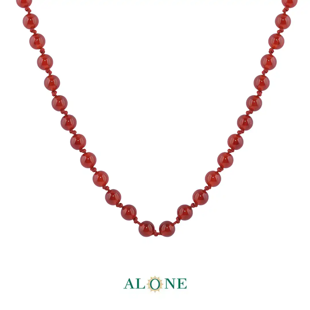 سنگ گره ای کوتاه 45 عقیق ساده قطر 6