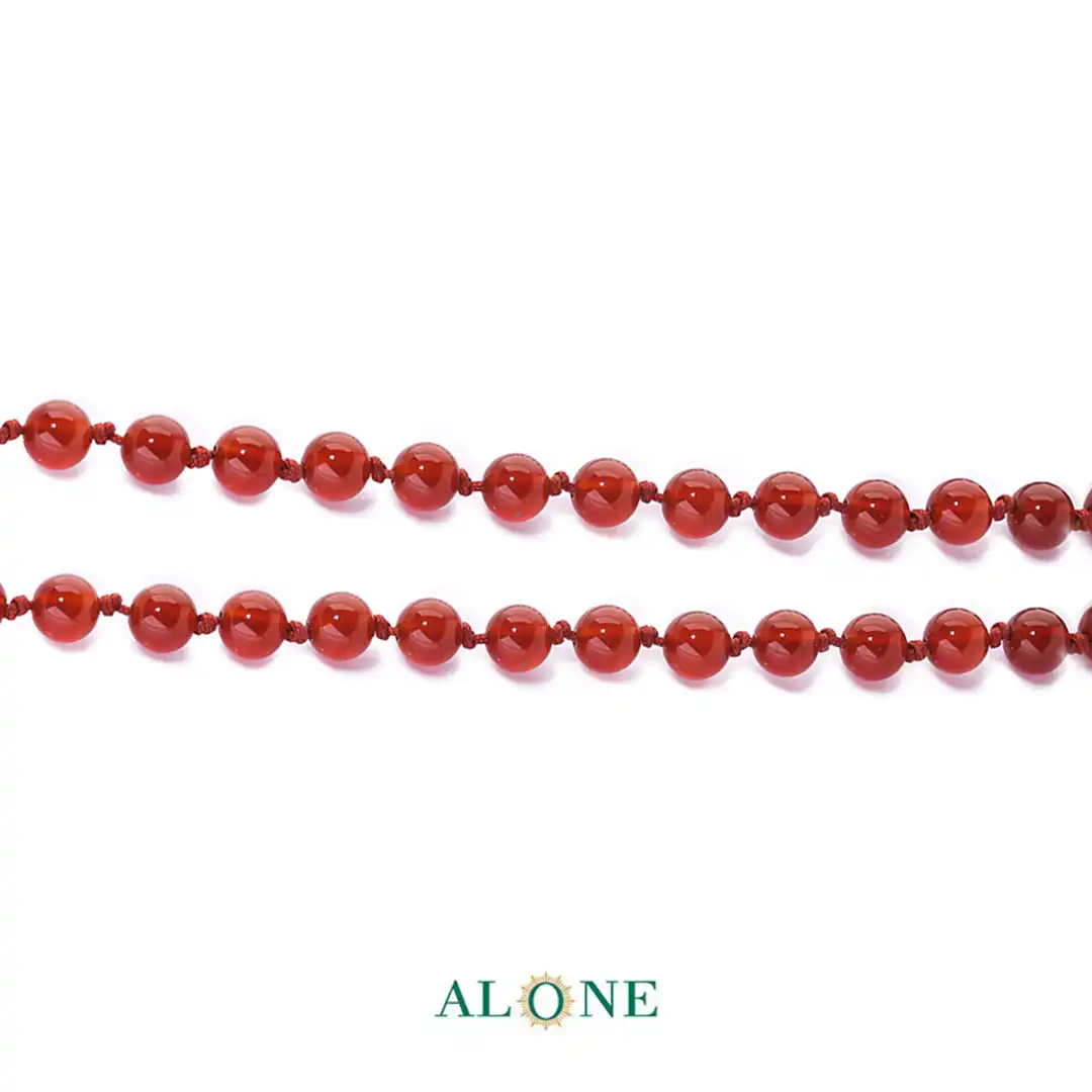 سنگ گره ای کوتاه 45 عقیق ساده قطر 6