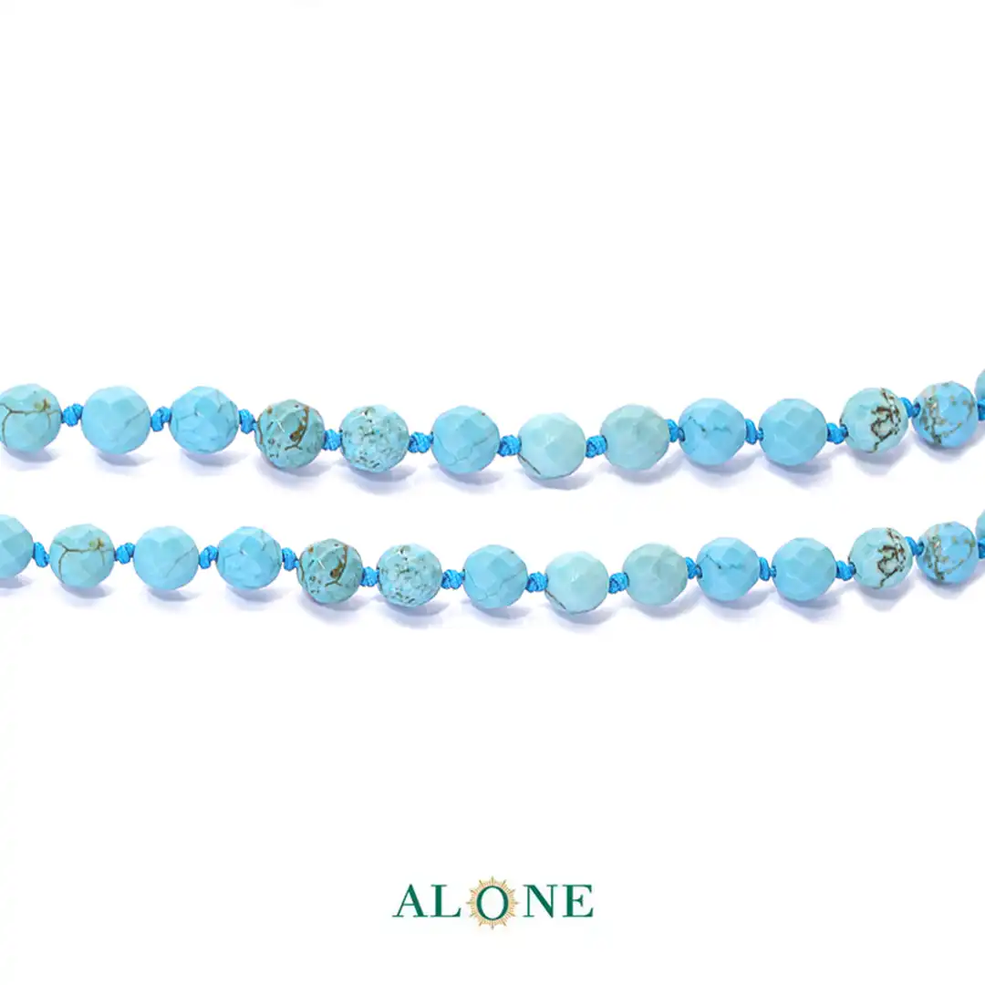 سنگ گره ای کوتاه 45 فیروزه تراش قطر 6