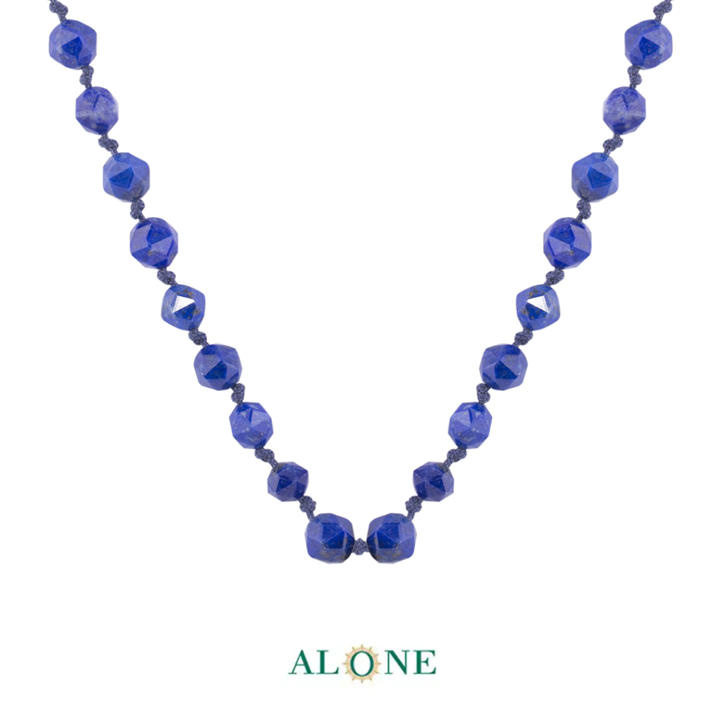 سنگ گره ای کوتاه 45 لاجورد تراش قطر 6