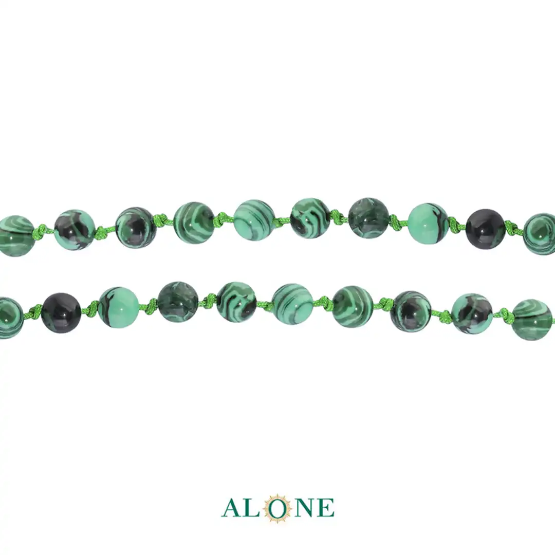 سنگ گره ای کوتاه 45 مالاکیت ساده قطر 6