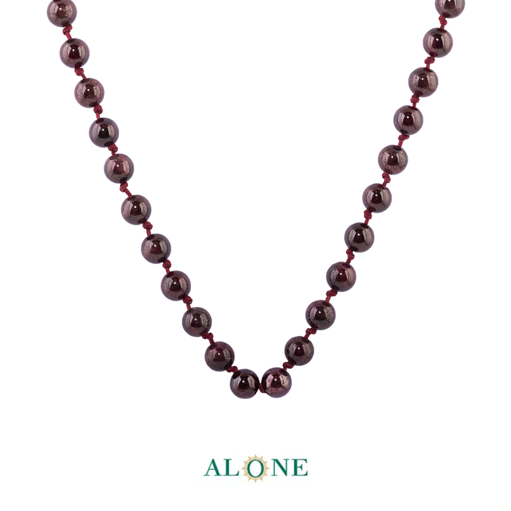 سنگ گره ای کوتاه 45 گارنت ساده قطر 6