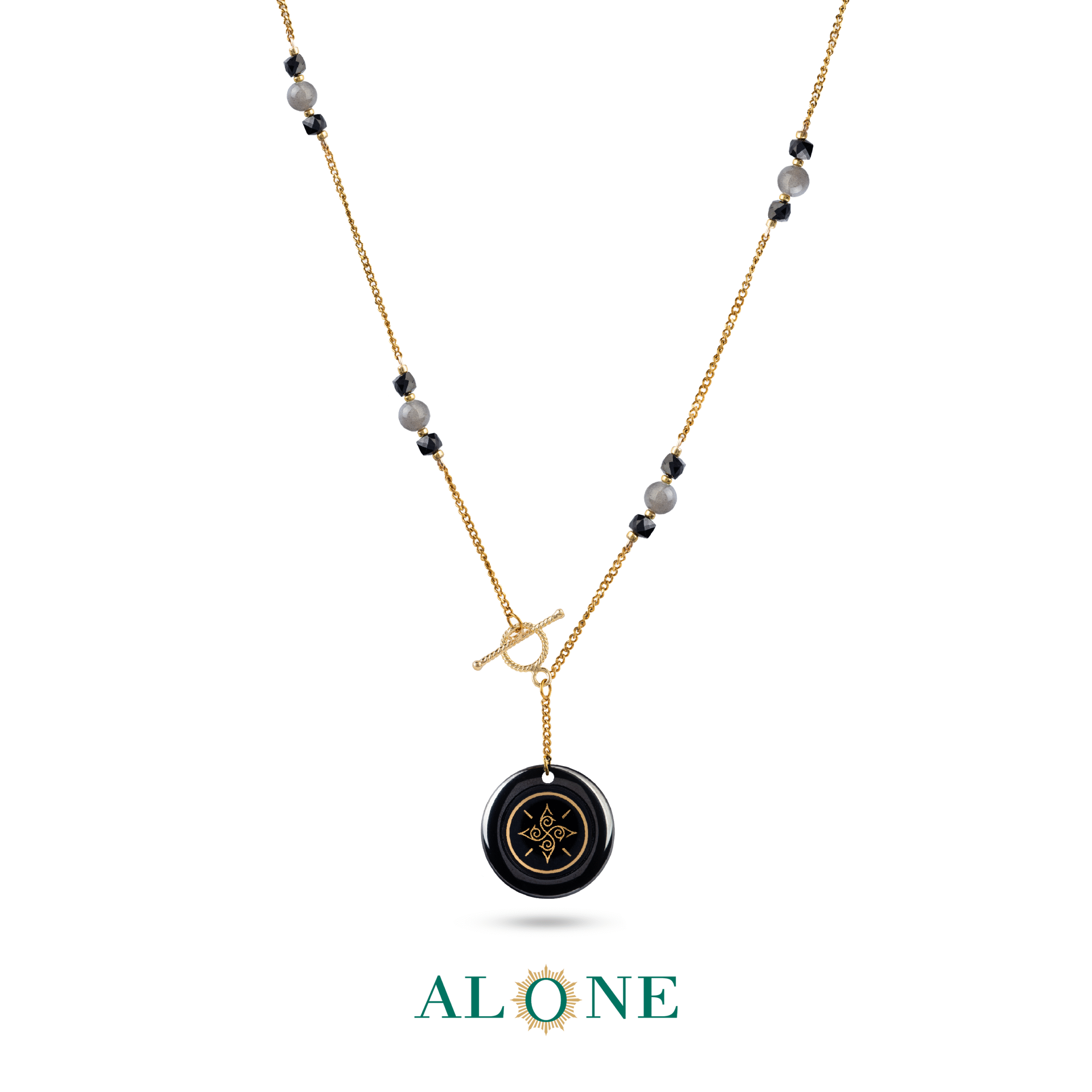 گردنبند تنگستن مشکی نورا