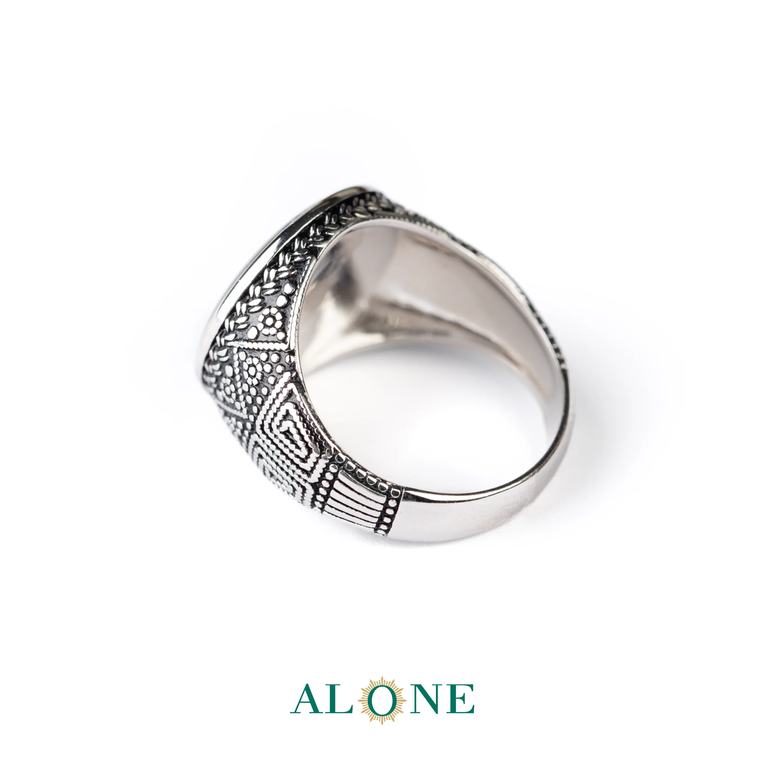 انگشتر نقره انیکس عصای هرمس