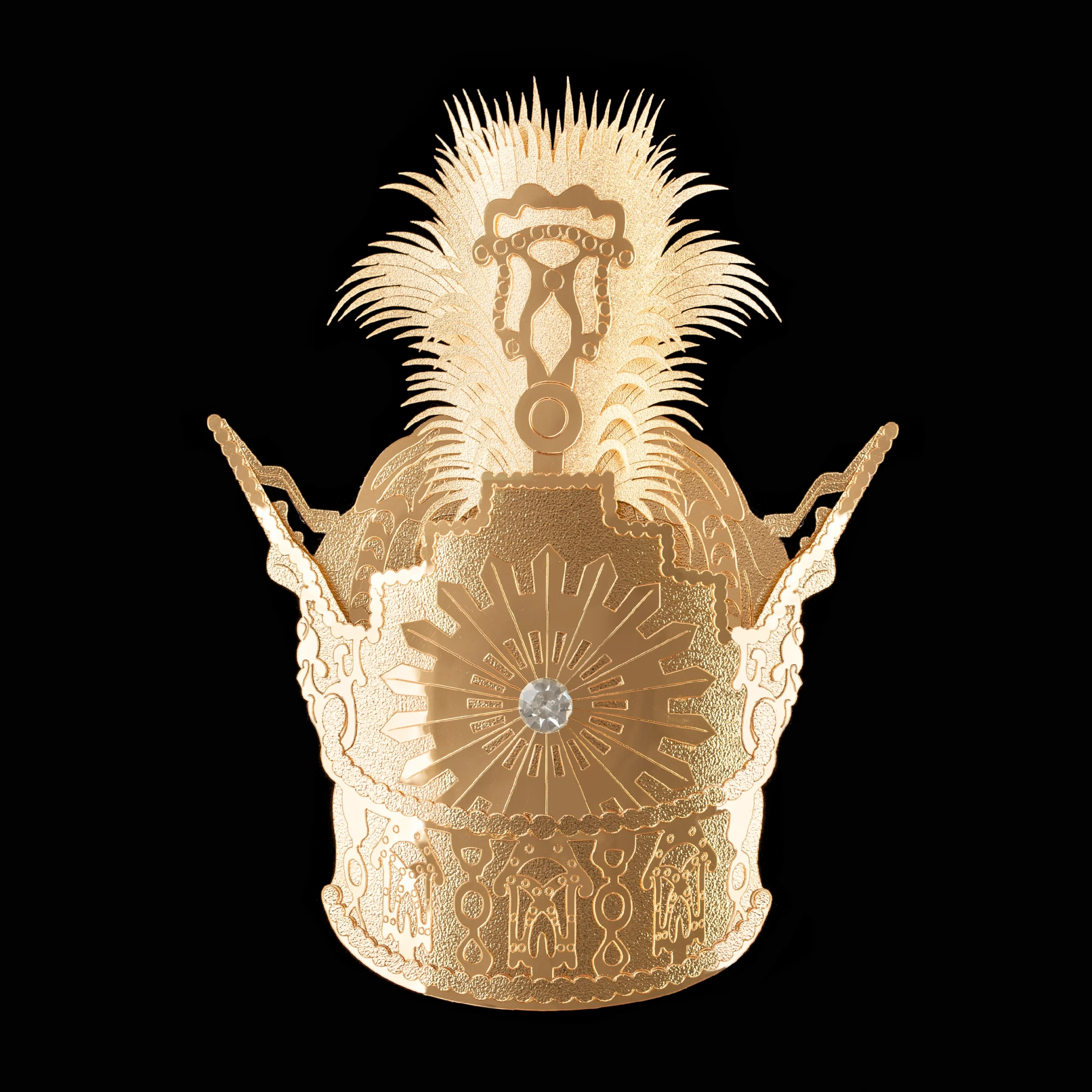 تابلو تاج قهوه ای 32*36