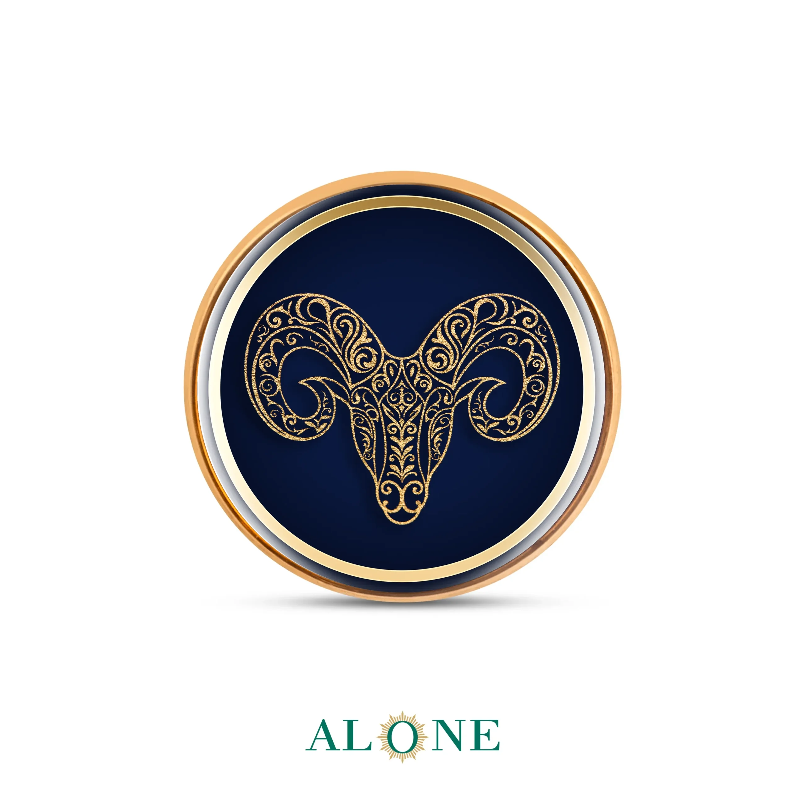 پلاک دستبند چرم زنانه گرد سایز 20 سرمه ای فروردین